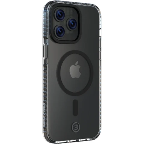 3SIXT iPhone 15 Plus and 15 Pro Max PrismShield Essential Phone Case - Clear Black