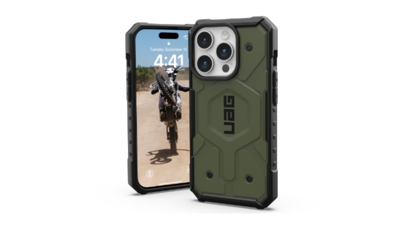 UAG iPhone 15 Pro Pathfinder Magsafe Phone Case - Olive Drab