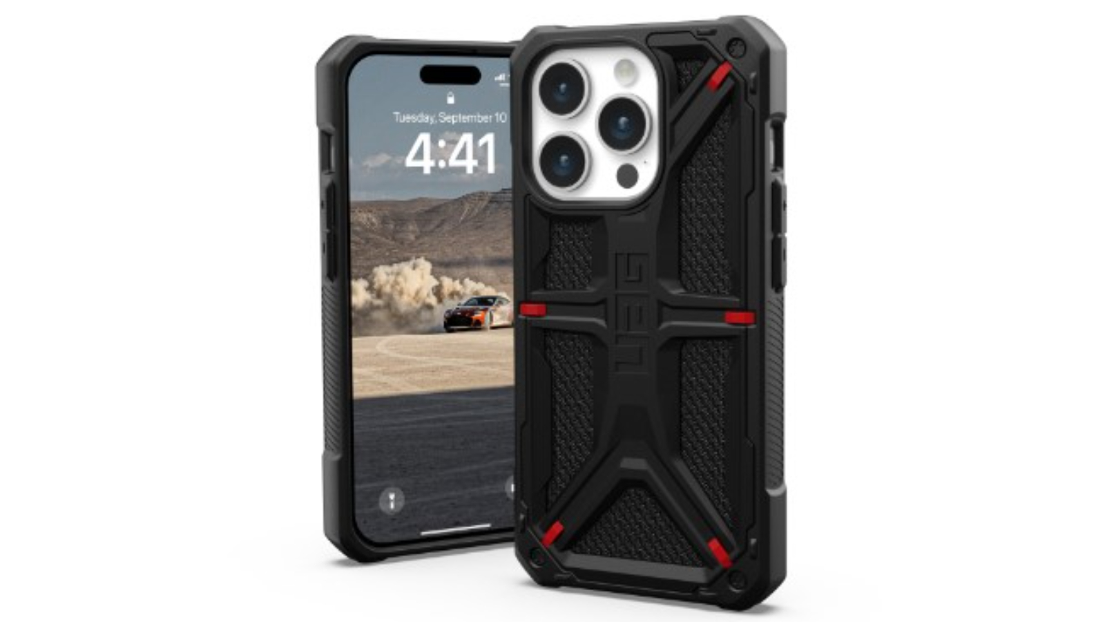 UAG iPhone 15 Pro Max Monarch Kevlar Phone Case - Black