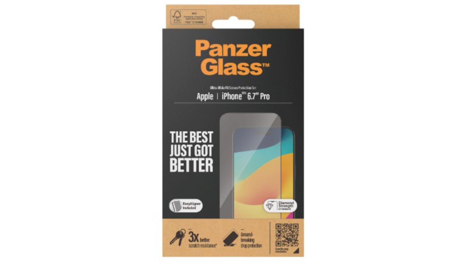Panzer Glass UltraWide Fit Screen Protector iPhone 15 Pro Max