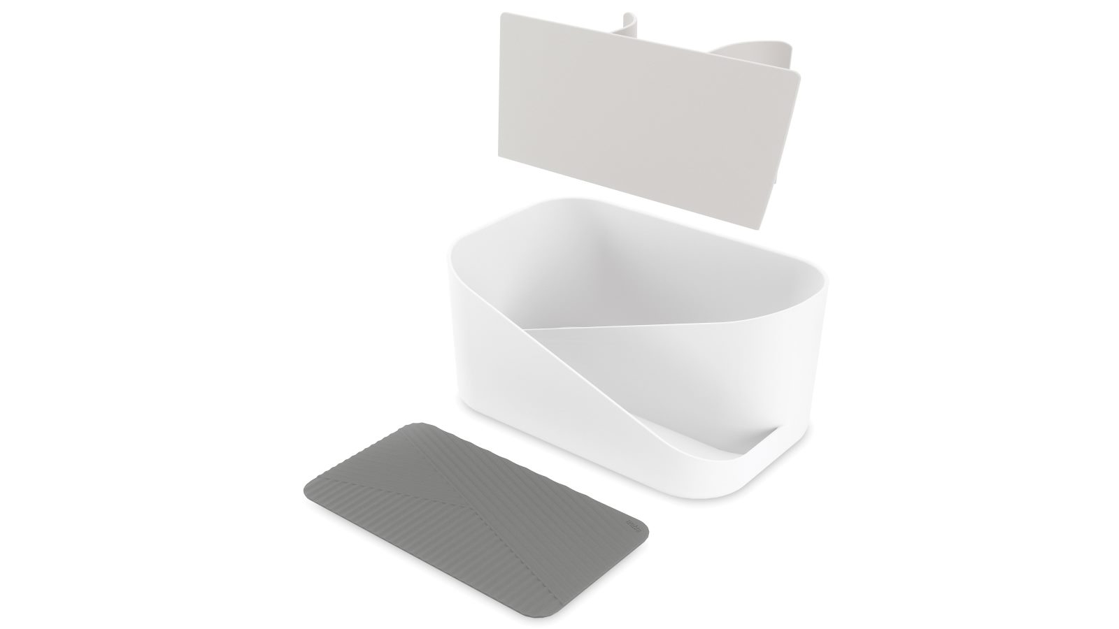 Umbra Glam Hair Tool Organiser White/Charcoal Harvey Norman