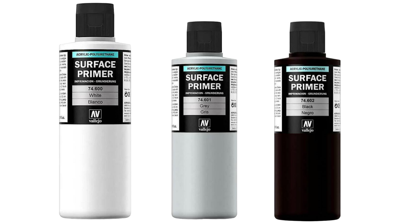 Vallejo 200ml Surface Primer Colour