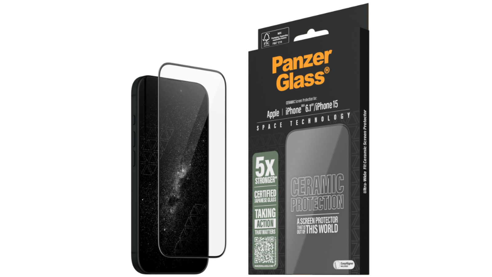 PANZER Glass Ceramic Screen Protector for iPhone 16