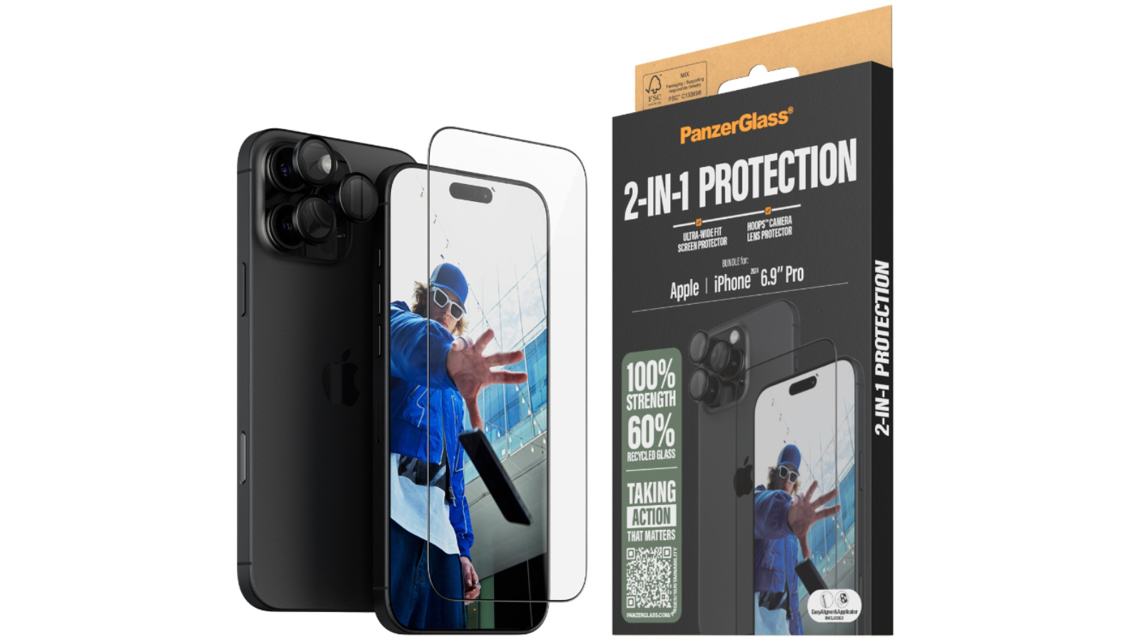 PANZER Glass Bundle for Screen Protector iPhone 16 Pro Max