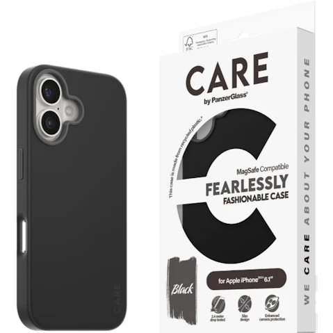 Panzer CARE Fashion MagSafe Case for iPhone 16 - Black