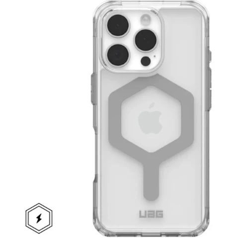 UAG Plyo MagSafe Case for iPhone 16 Pro - Ice/Silver