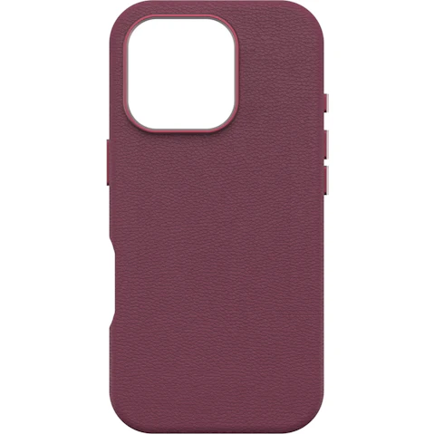 OtterBox Symmetry Series Cactus Leather for MagSafe Case for iPhone 16 Pro - Maroon Bells