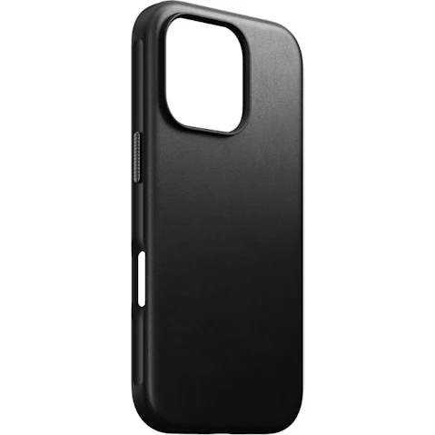 NOMAD Modern Leather Case for iPhone 16 Pro - Black