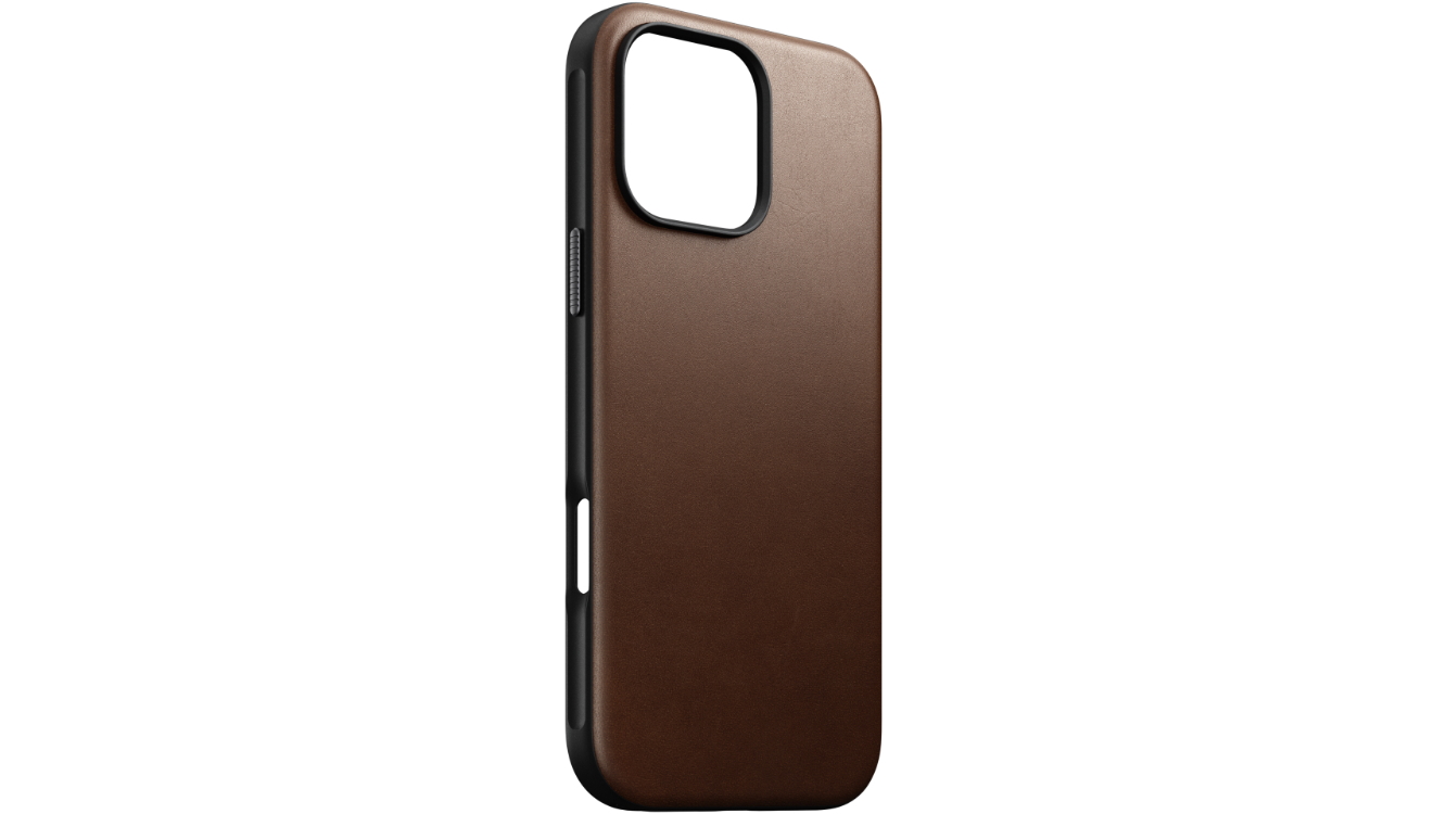 NOMAD Modern Leather Case for iPhone 16 Pro Max - Brown