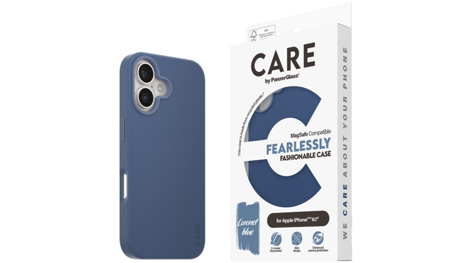 Panzer CARE Fashion Case for iPhone 16 - Blue