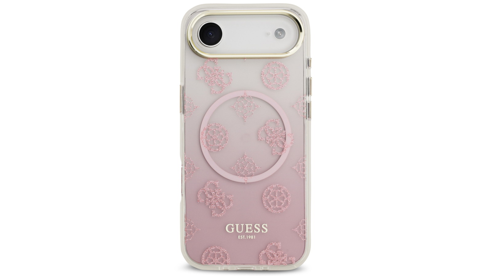 Guess Peony Edition Gradient Glitter Case for iPhone Air - Pink