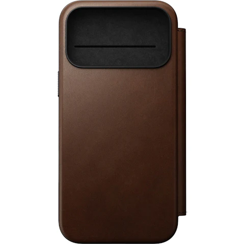 Nomad Modern Leather Folio for iPhone 17 Pro - Brown