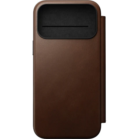 Nomad Modern Leather Folio for iPhone 17 Pro Max - Brown