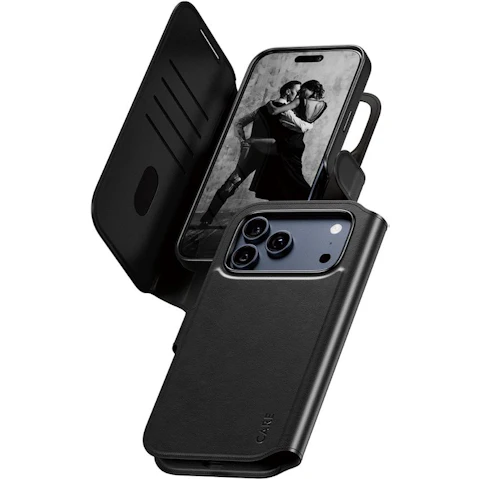 CARE by PanzerGlass Tango 2-in-1 Wallet Case for iPhone 17 Pro Max - Black