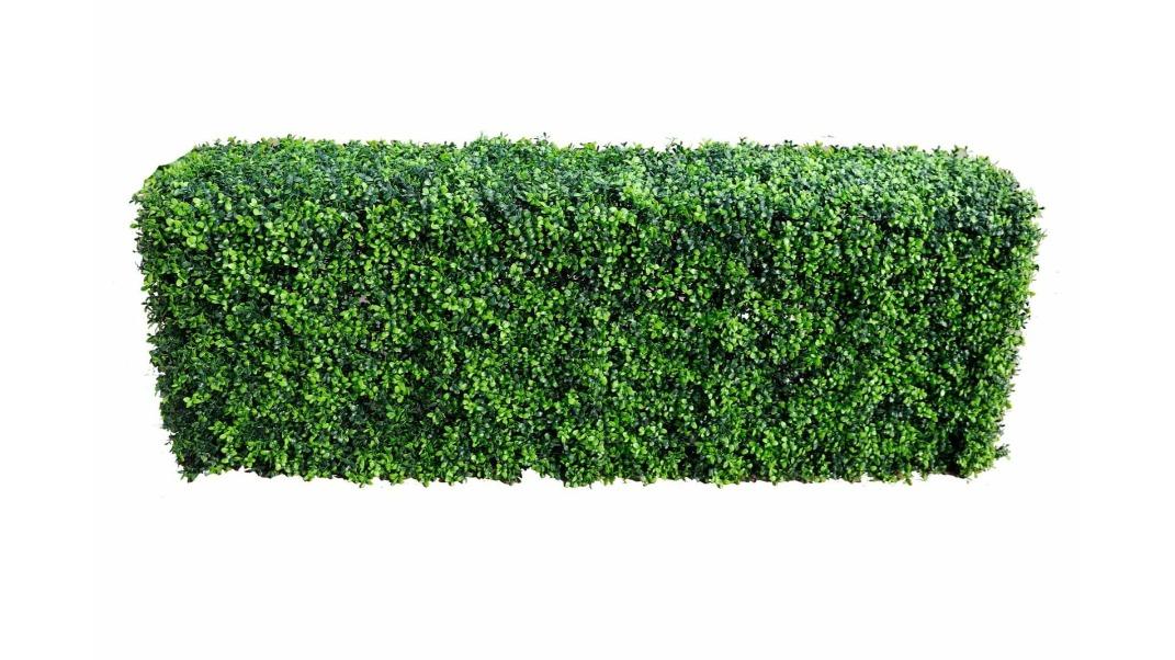 Designer Plants Artificial UV Resistant Luxury Bright Buxus - 100 x 25 x 50cm