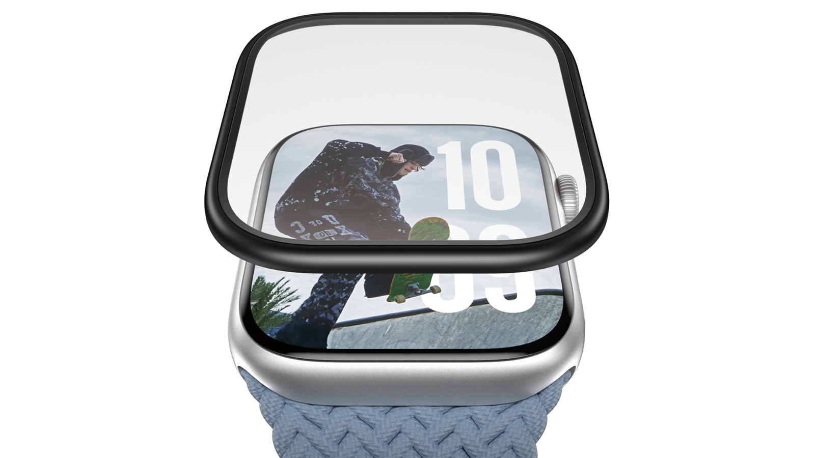 PanzerGlass Screen Protector with Black Metal Frame for Apple Watch 42mm