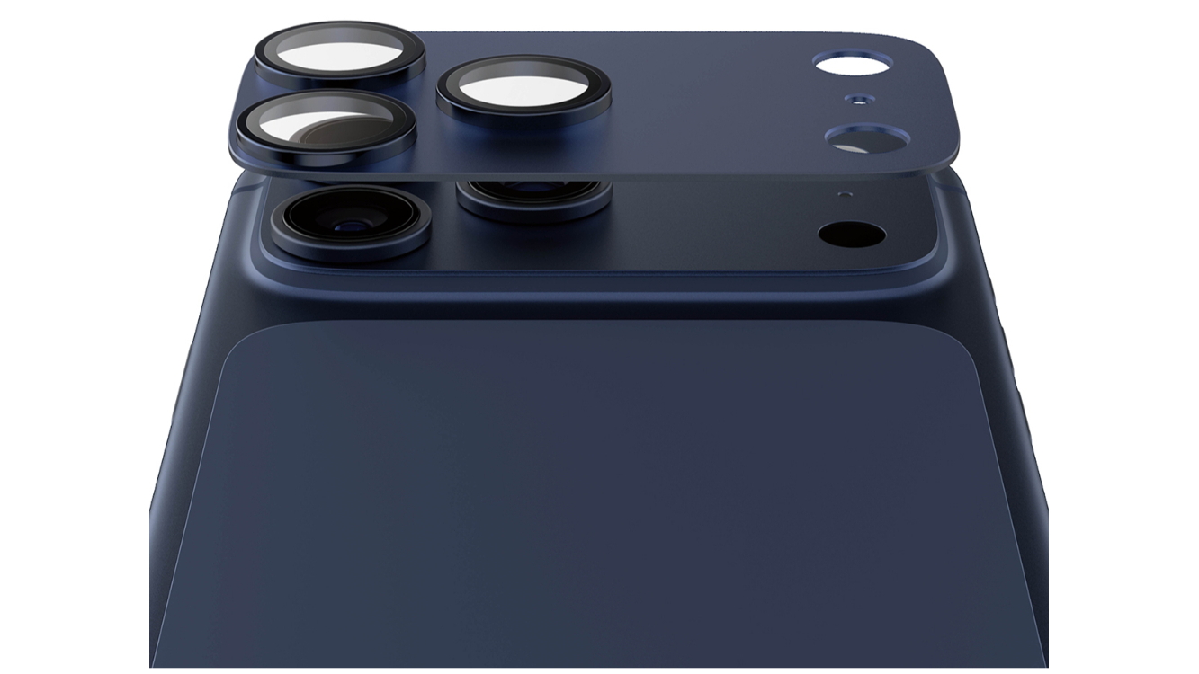 PanzerGlass Fender Camera Lens Protector for iPhone 17 Pro - Deep Blue