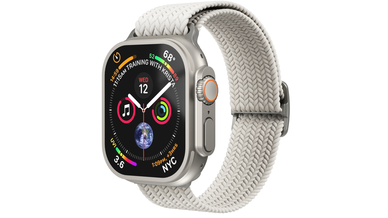 Vonmahlen Woven Loop for Apple Watch 44/46/49mm - Cream