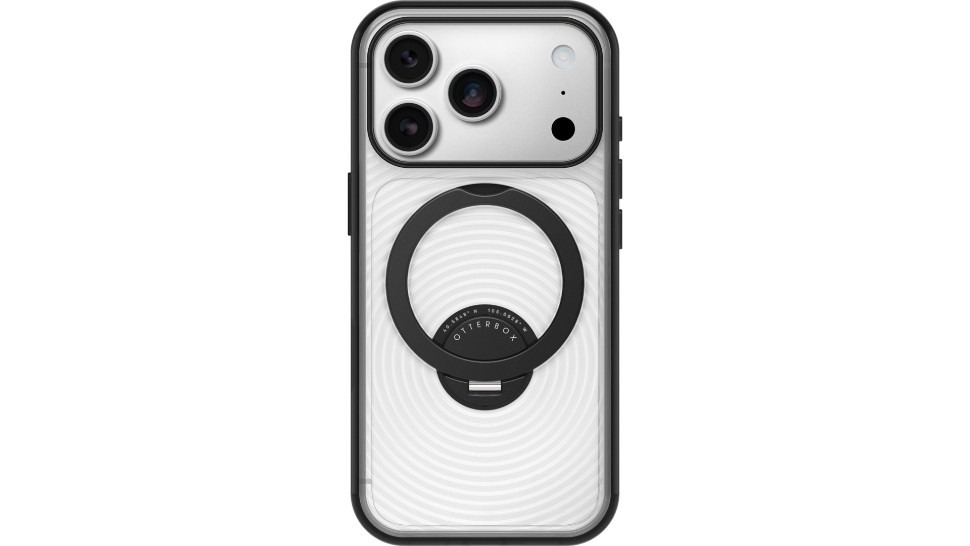 OtterBox Symmetry Series Stand MagSafe Case with Camera Control for iPhone 18 Pro - Clear/Black