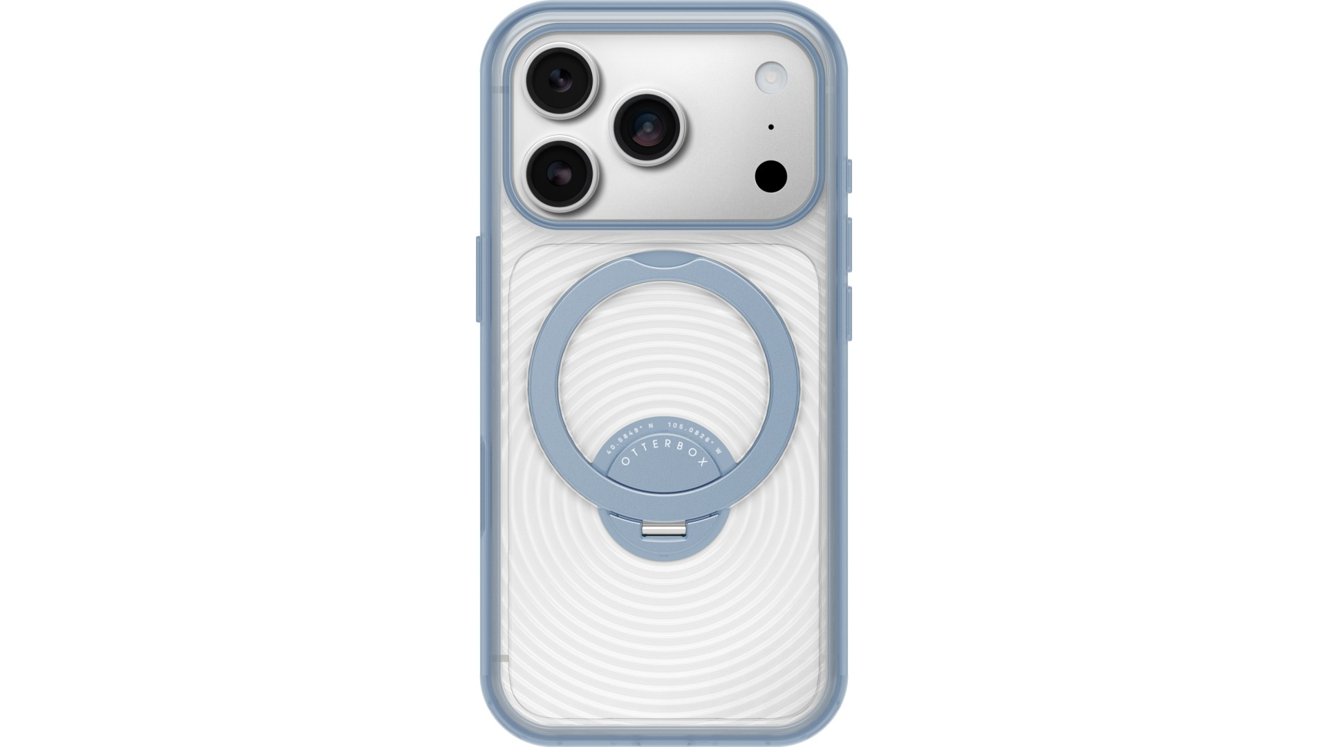 OtterBox Symmetry Series Stand MagSafe Case with Camera Control for iPhone 18 Pro - Clear/Blue