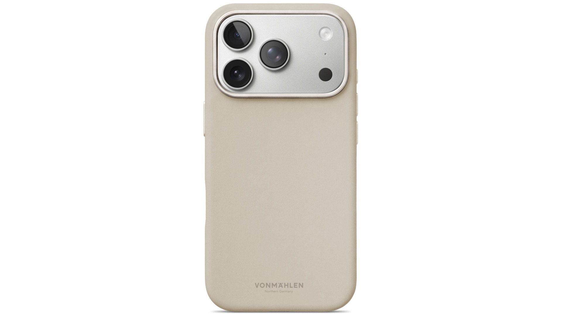 Vonmahlen Soft Silicone Case for iPhone 18 Pro Max - Cream