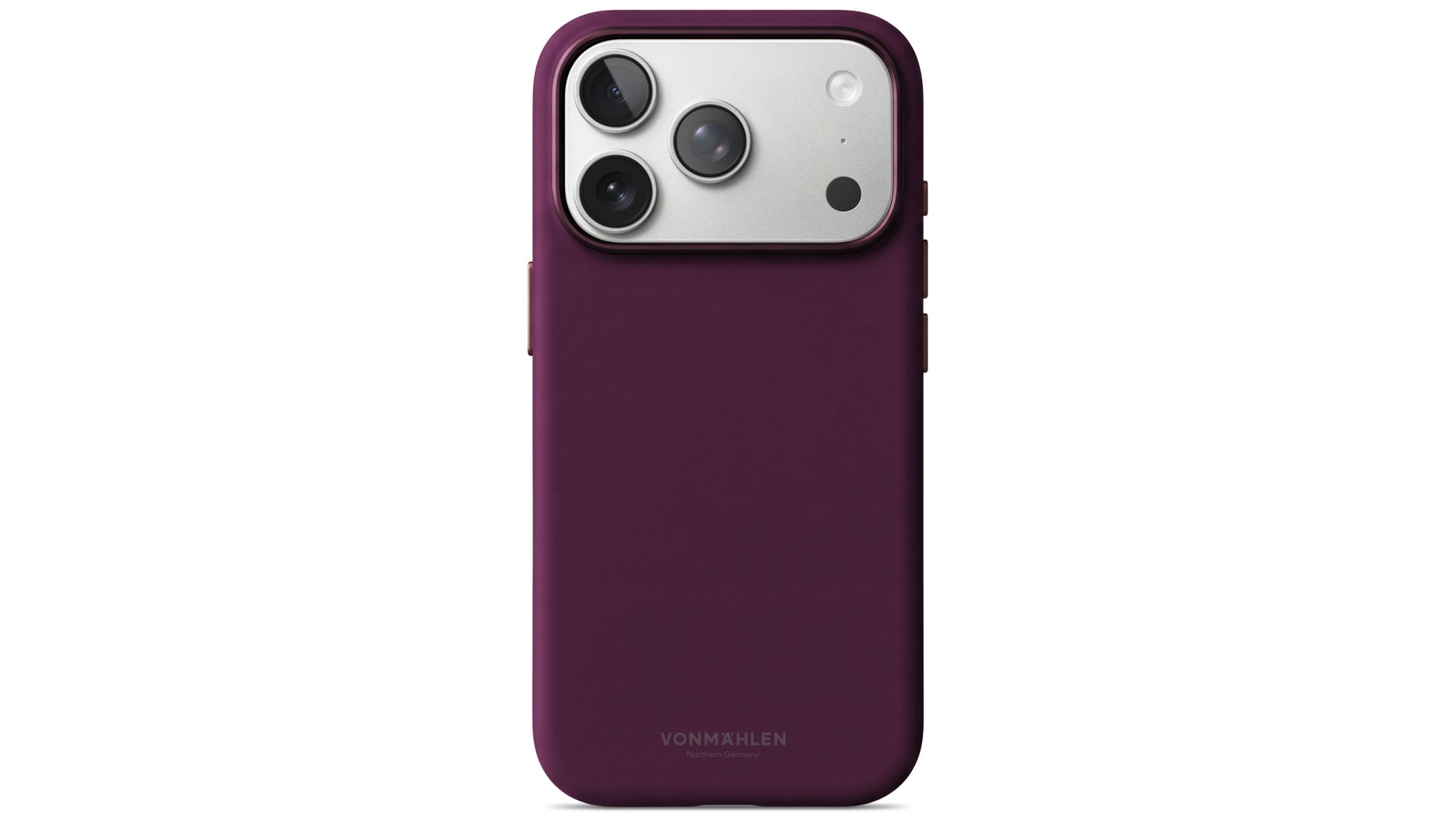 Vonmahlen Soft Silicone Case for iPhone 18 Pro - Burgundy