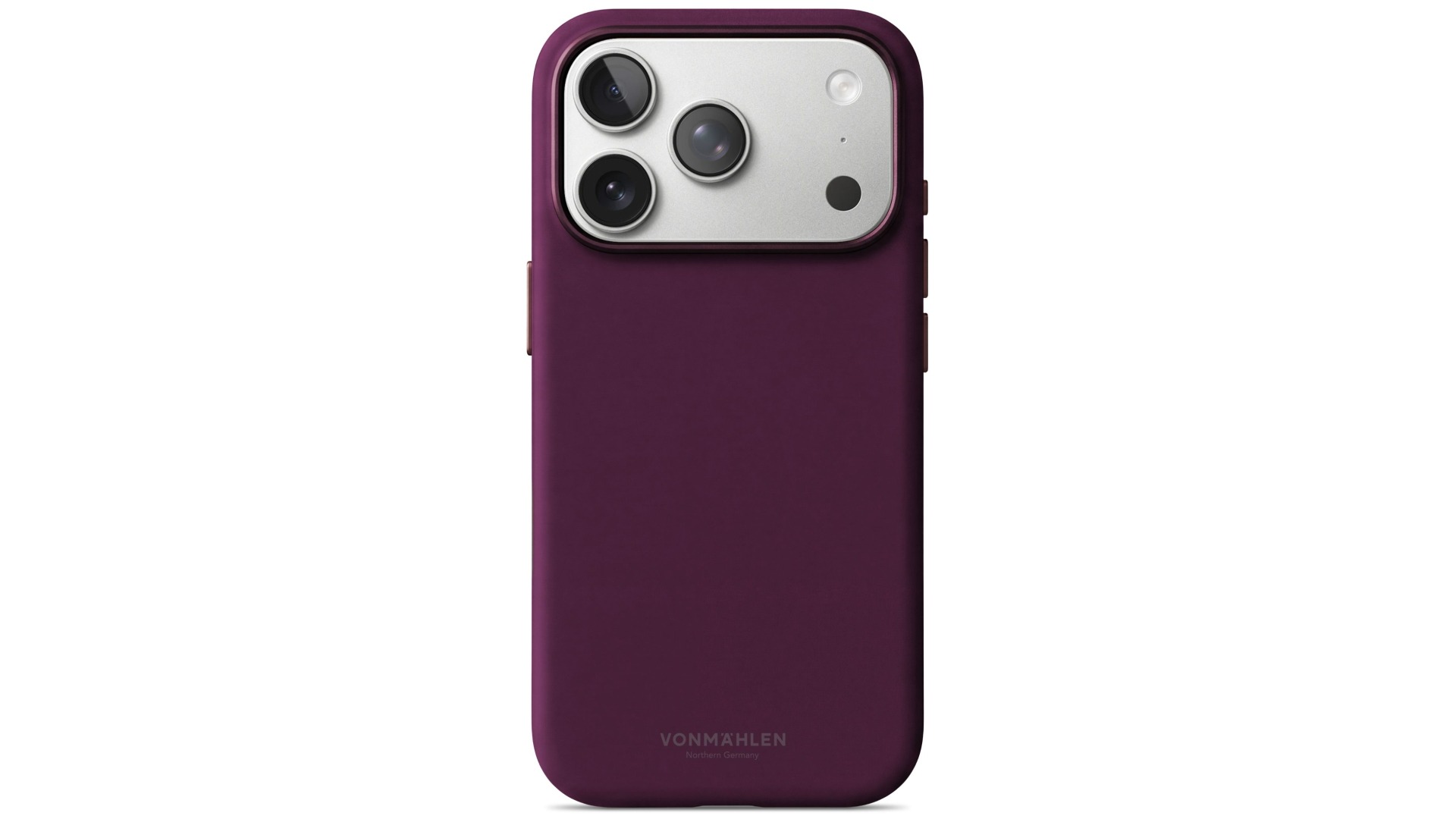 Vonmahlen Soft Silicone Case for iPhone 18 Pro Max - Burgundy
