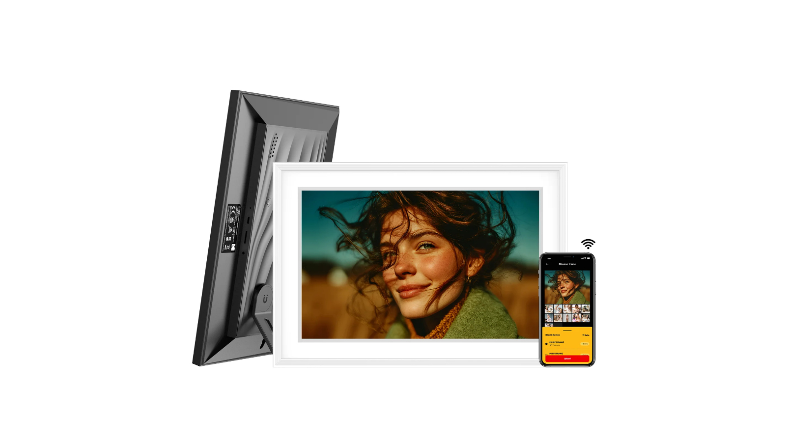 KODAK White Smart WiFi Digital Photo Frame (Bundle)