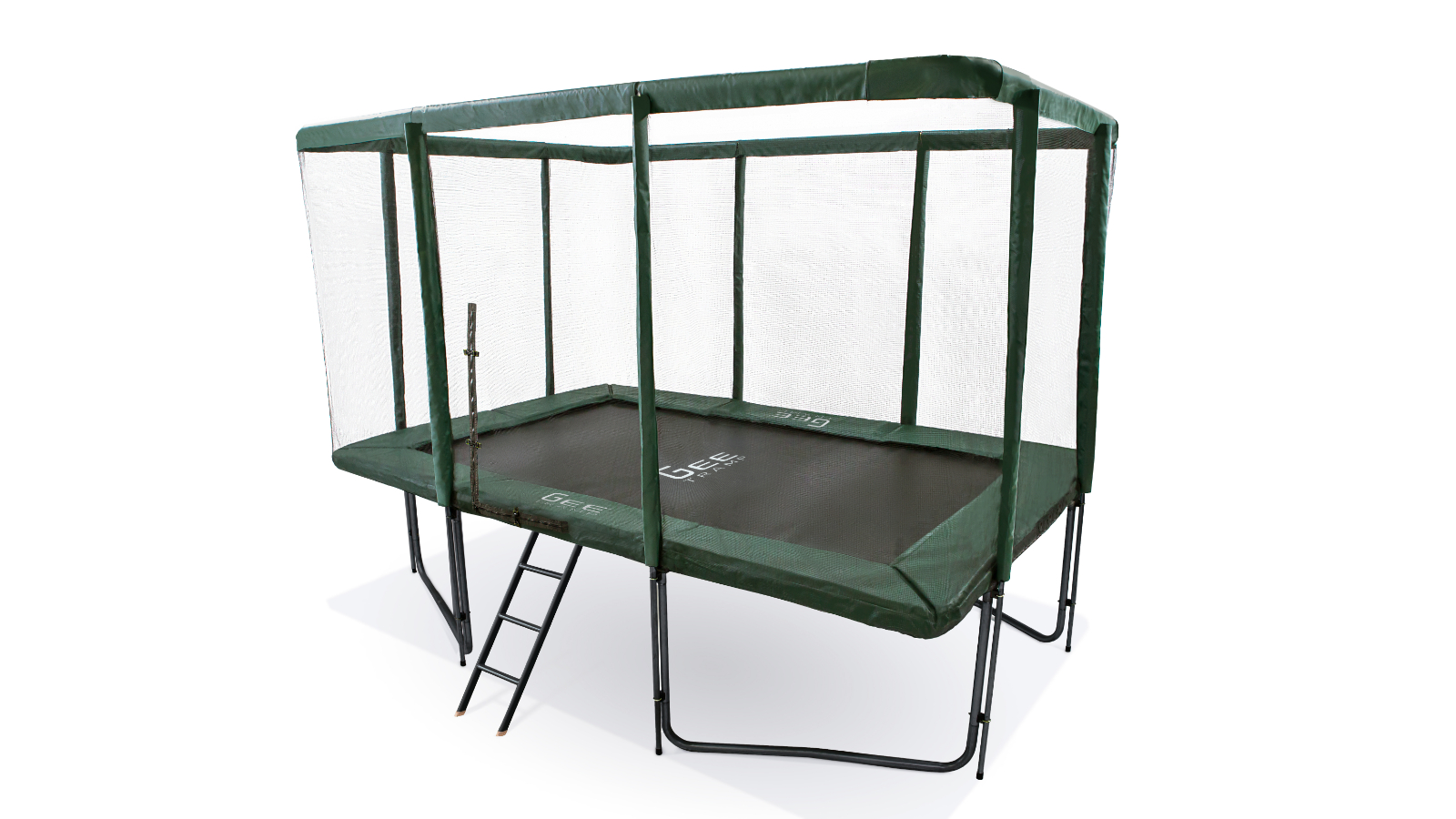 GeeTramp 8ft x 12ft Black Edition Force Rectangle Trampoline - Standard