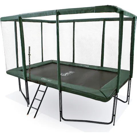 GeeTramp 8ft x 12ft Black Edition Force Rectangle Trampoline - Standard