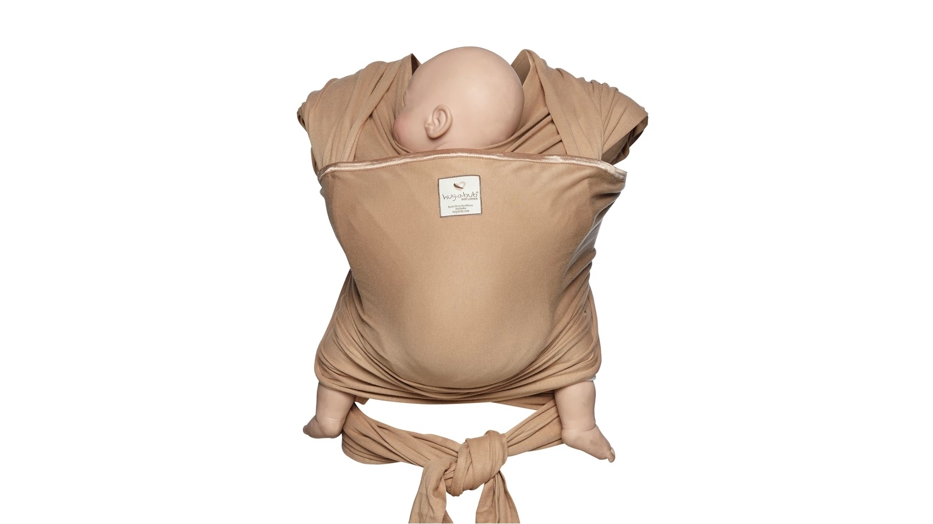 Hug A Bub Lightweight Wrap Carrier 100 Organic Latte