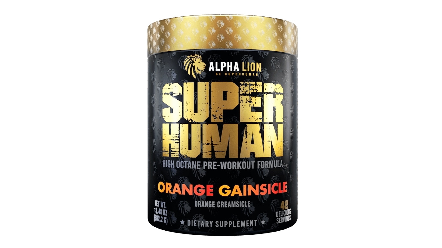 Alphalion Superhuman High Octane Pre Workout 42 Servings Orange