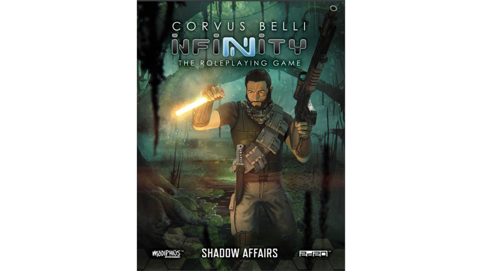 Modiphius Infinity: Shadow Affairs | Campaña De Rol En Inglés | RPG Con Mapas Y Misiones | Para Nuevos Y Veteranos | Juego De Estrategia