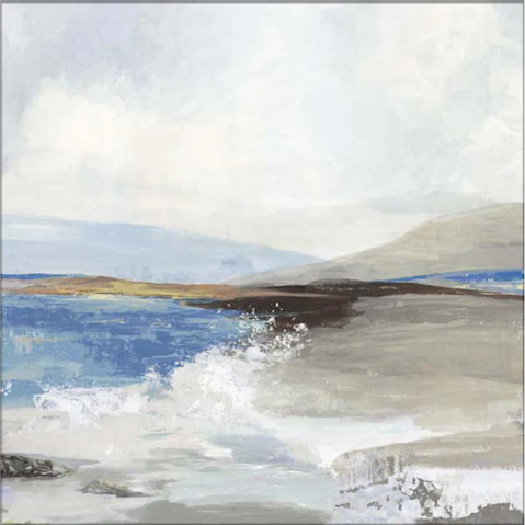 La Grolla Soft Sea II Unframed Canvas Wall Art