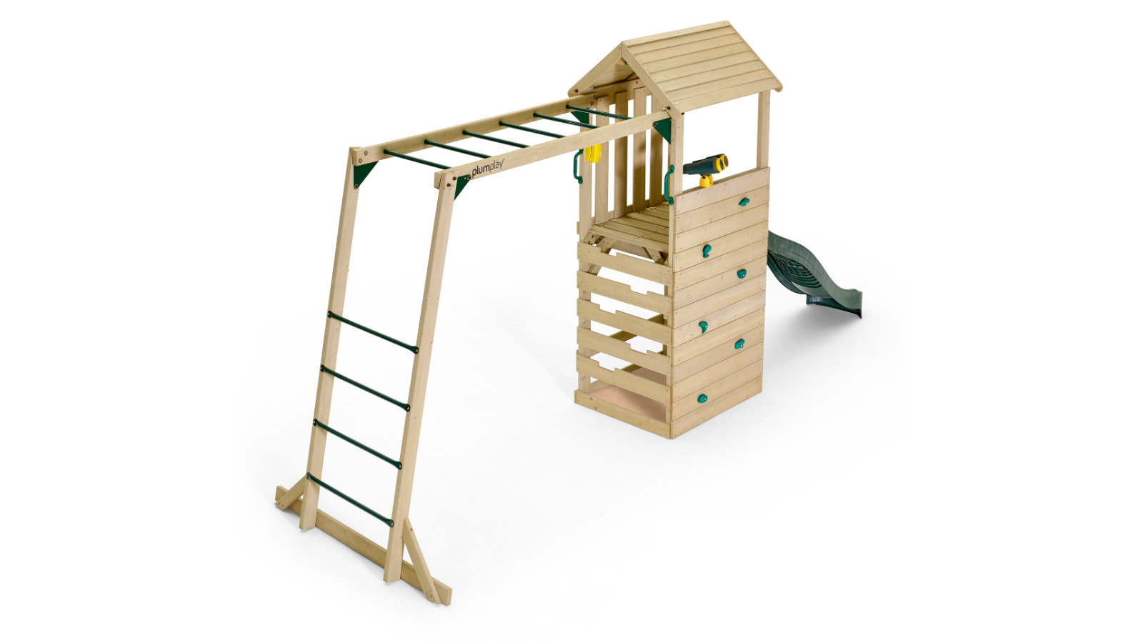 Plum Play Lookout Tower Colour Pop Play Centre with Monkey Bars