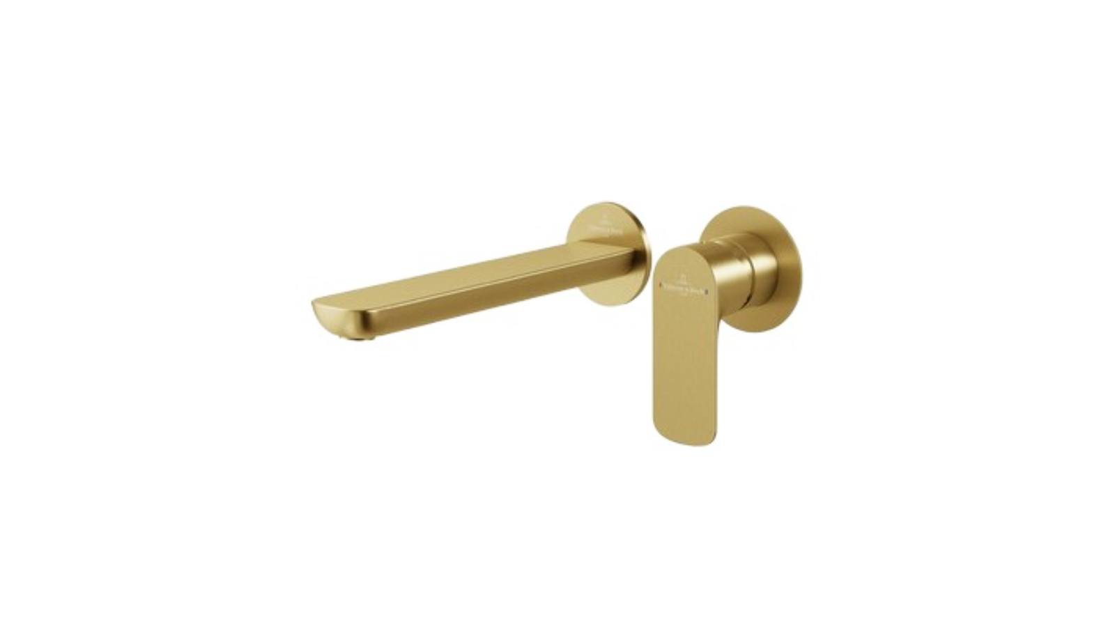 Villeroy & Boch O.Novo Lead Free Wall Mounted Basin Mixer Trim - Brushed Gold
