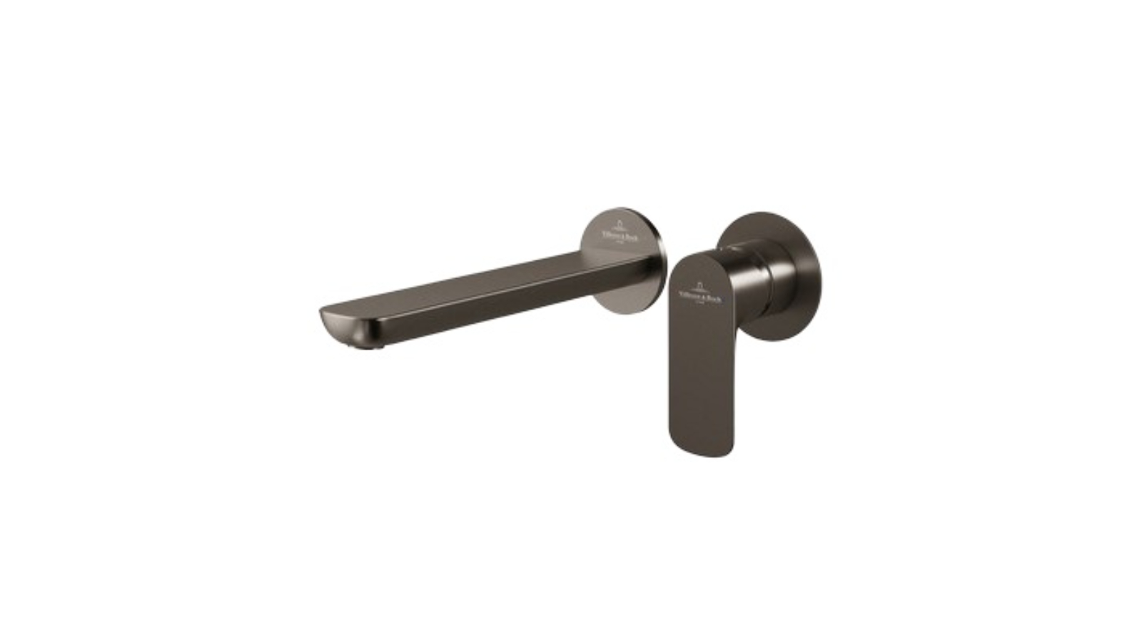 Villeroy & Boch O.Novo Lead Free Wall Mounted Basin Mixer Trim - Gunmetal