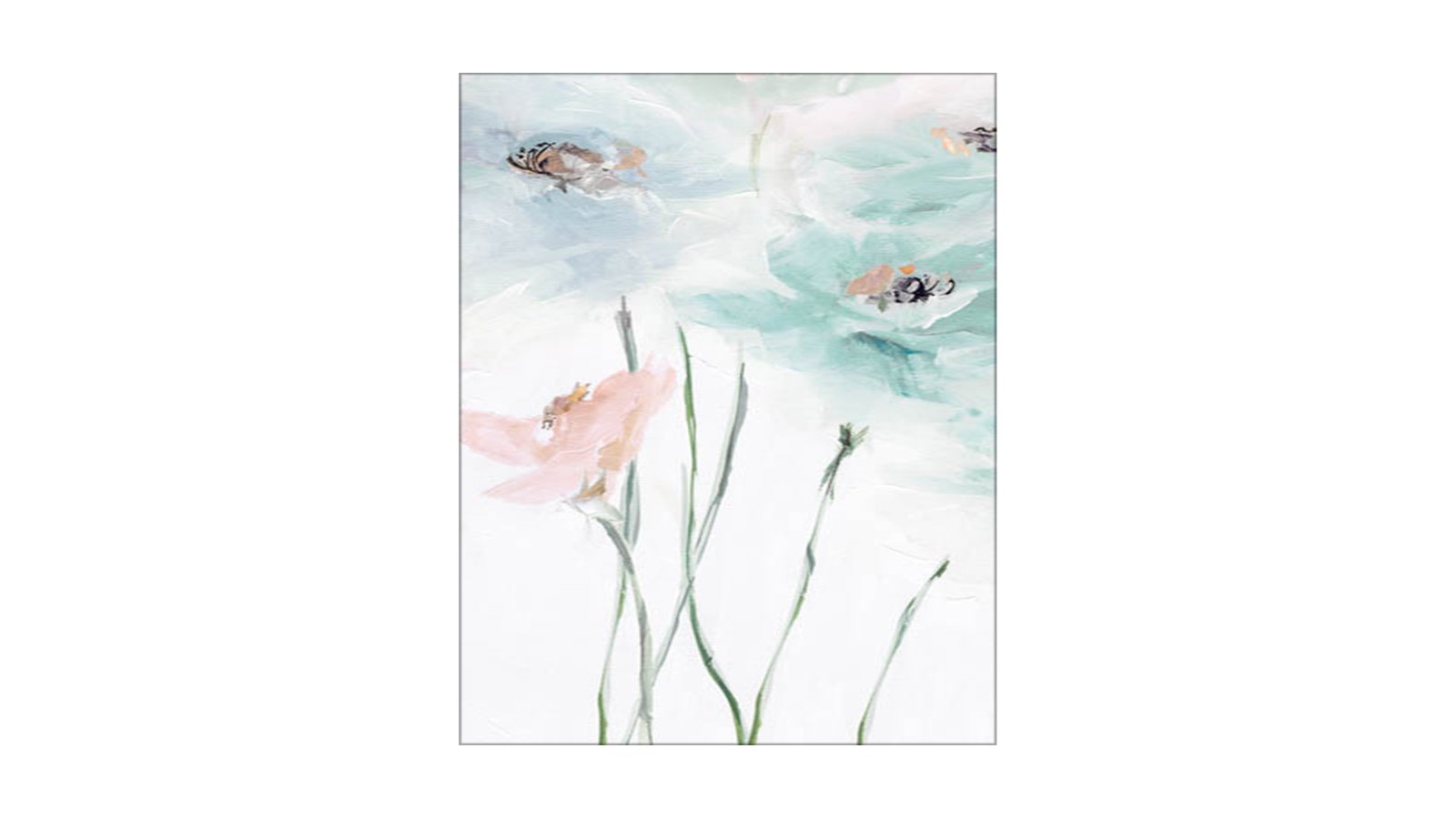 La Grolla Spring Poppies II Unframed Canvas Wall Art