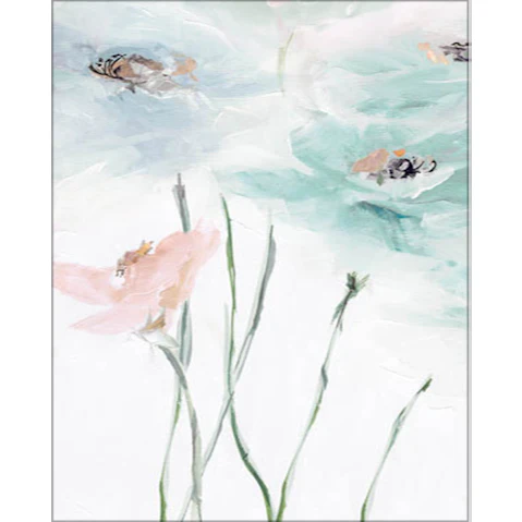 La Grolla Spring Poppies II Unframed Canvas Wall Art