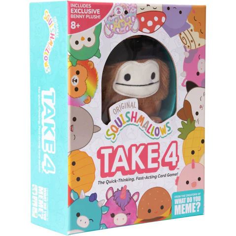 Squishmallows Take 4 Card Game Board Game