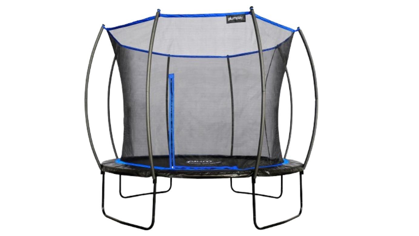 Plum Play 10ft Deluxe Springsafe Trampoline and Enclosure
