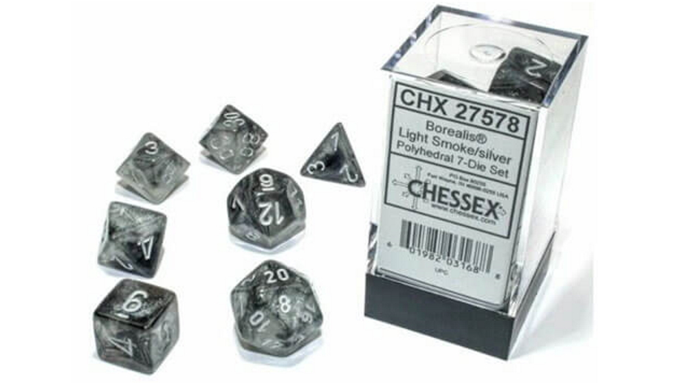Borealis Polyhedral Light Smoke/silver Luminary 7-Die Set main image 0