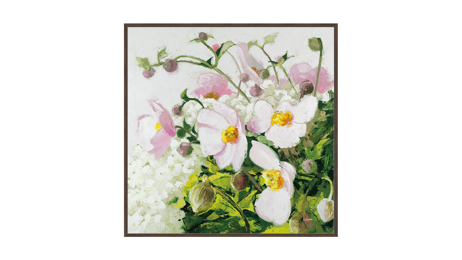 La Grolla Summer Ends in Pink Walnut Gallery Wall Art - 87 x 87cm