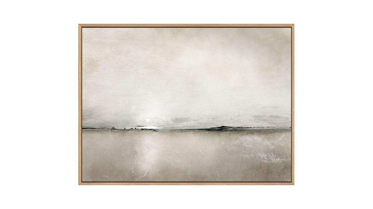 La Grolla Sunlight Bay Natural Gallery Wall Art - 63 x 48cm