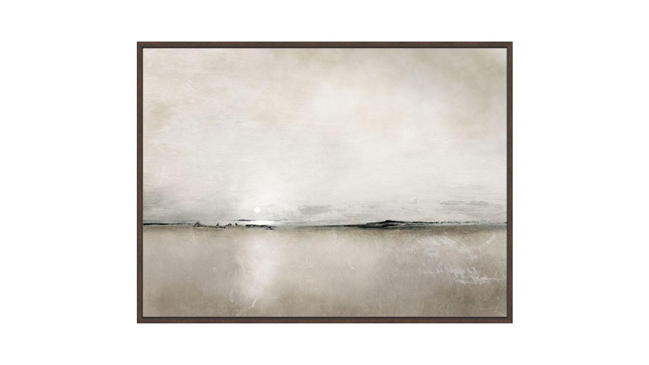 La Grolla Sunlight Bay Walnut Gallery Wall Art - 123 x 93cm