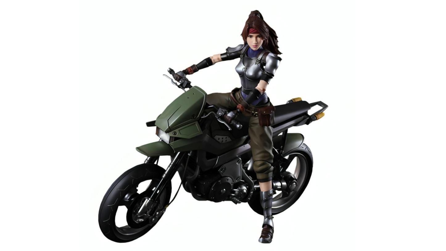 Gaming FFVII Jessie and Motorcycle Play Arts Action Figure
