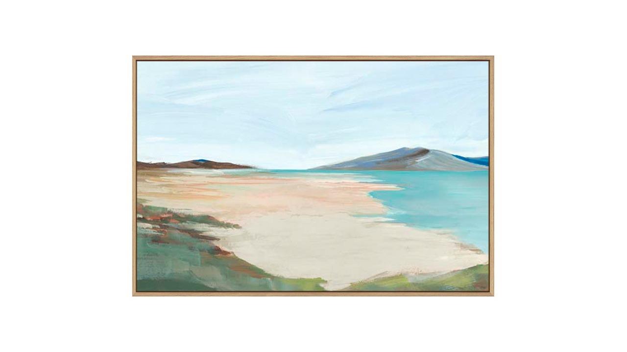 La Grolla Sunny Beach Shore Natural Gallery Wall Art - 67 x 67cm