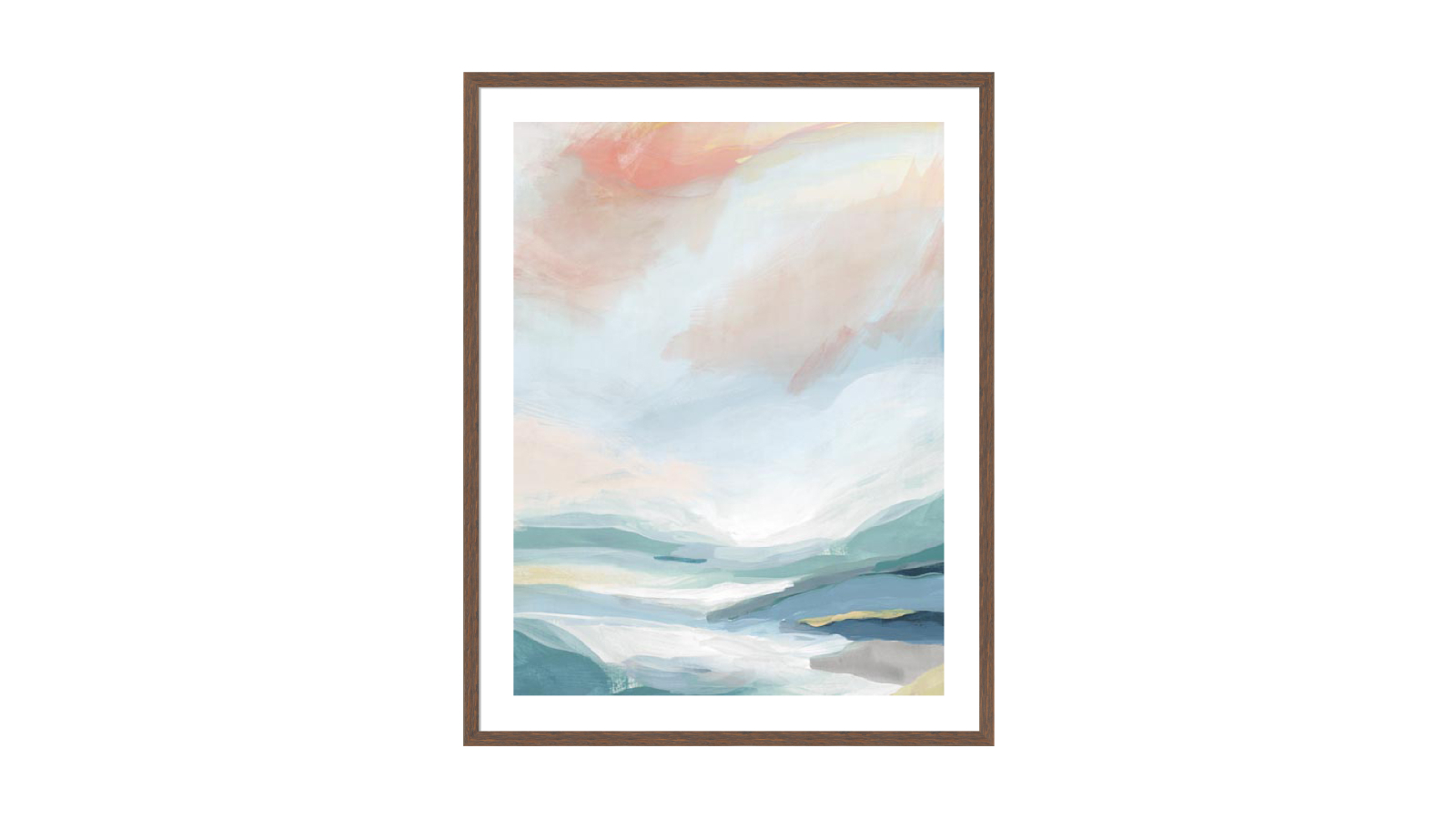 La Grolla Sweetness II Walnut Frame Wall Art - 74 x 59cm