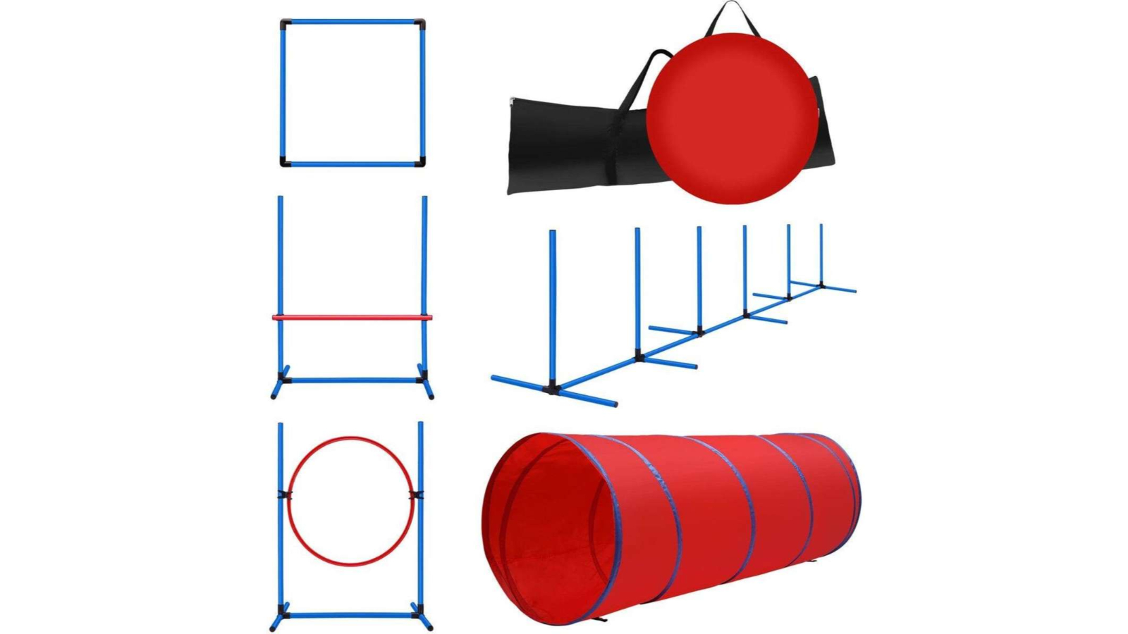 Pet Scene 5 Piece Pet Agility Training Kit Set