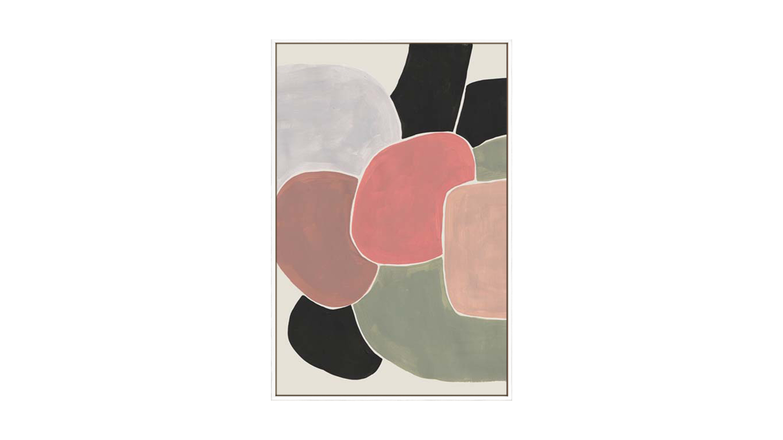 La Grolla Tazka White Gallery Wall Art - 67 x 67cm